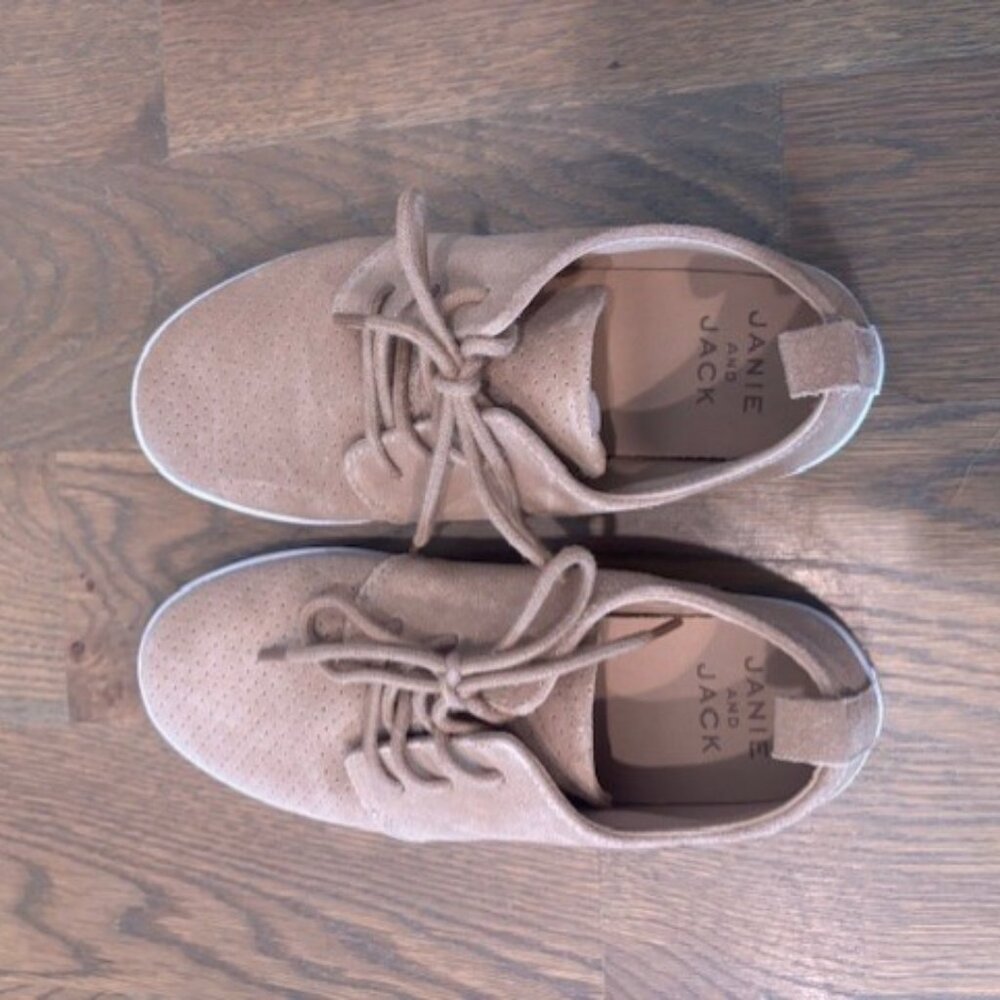 Janie and Jack Suede Lace up shoes - Size 3